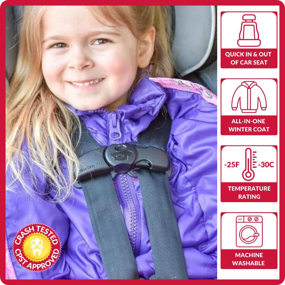 Onekid Car Seat Coat | The Road Coat Down - Unicorn Print- Bambi Baby