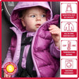 Onekid Car Seat Coat | The Road Coat Down - Lilac/Plum - Bambi Baby