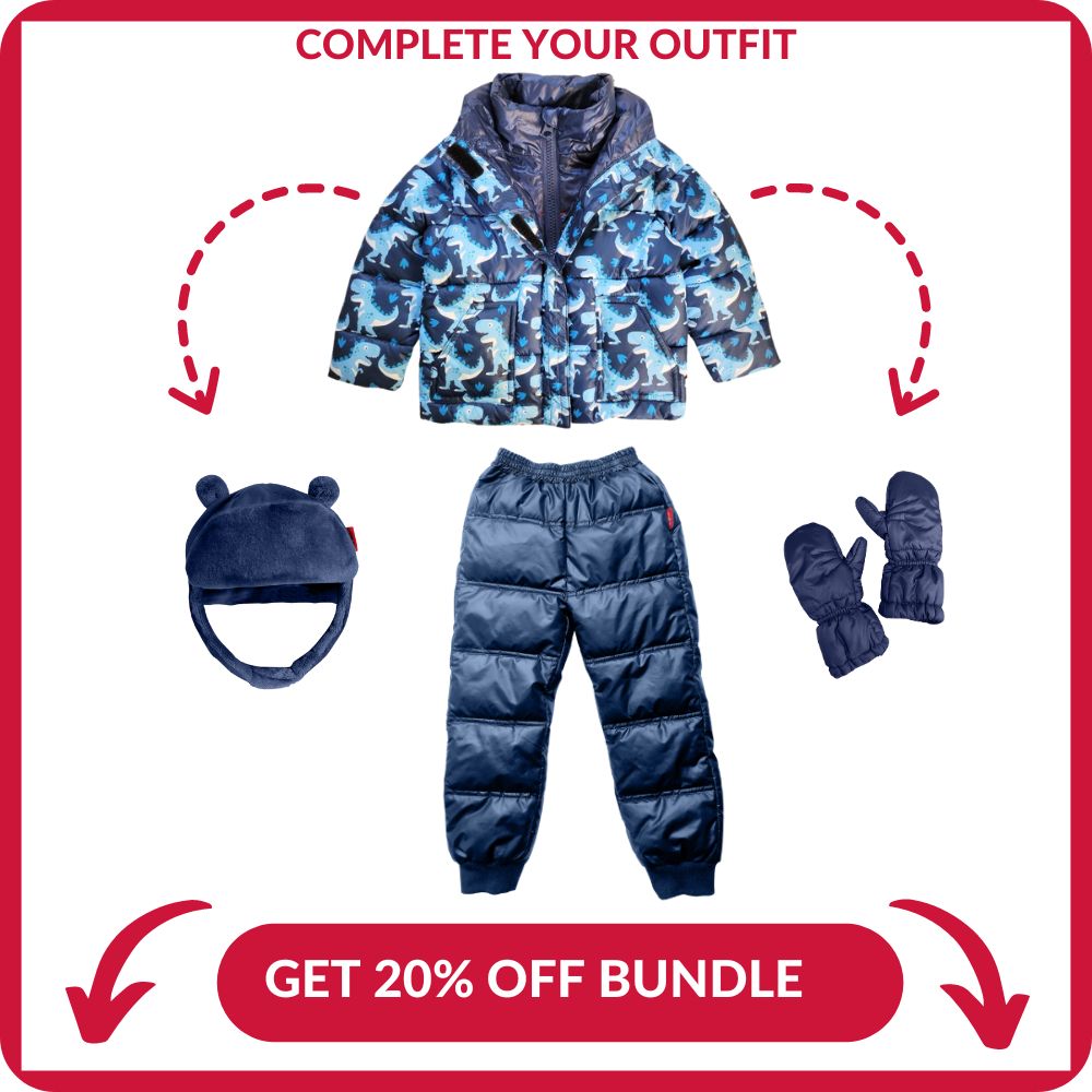 Onekid Car Seat Coat | The Road Coat Vegan - Navy Raptor Print- Bambi Baby