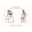 Delta Children Duet 2-In-1 High Chair And Infant Seat - Taupe (2421) - Bambi Baby