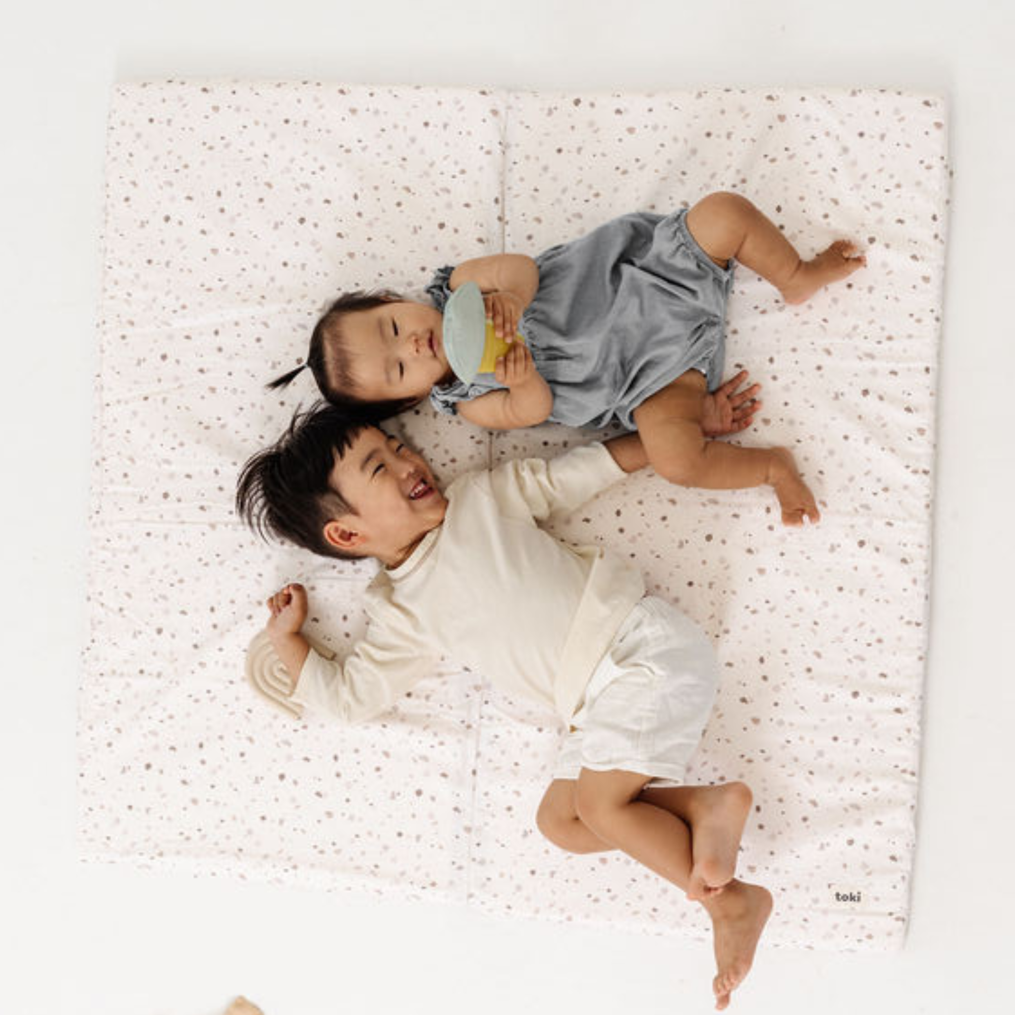 Toki Kids Terrazzo Chalk Organic Cotton Mat- Bambi Baby