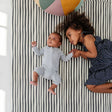 Toki Kids Bold Stripe Vegan Leather Mat - Bambi Baby