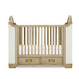 Bellini Paris 4-In-1 Convertible Crib With Underdrawer - Whitewash Ash With Lace - Bambi Baby