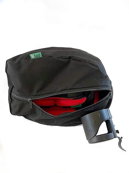 Mifold Hifold Fit-and-Fold Booster Seat Carry Bag In Black- Bambi Baby