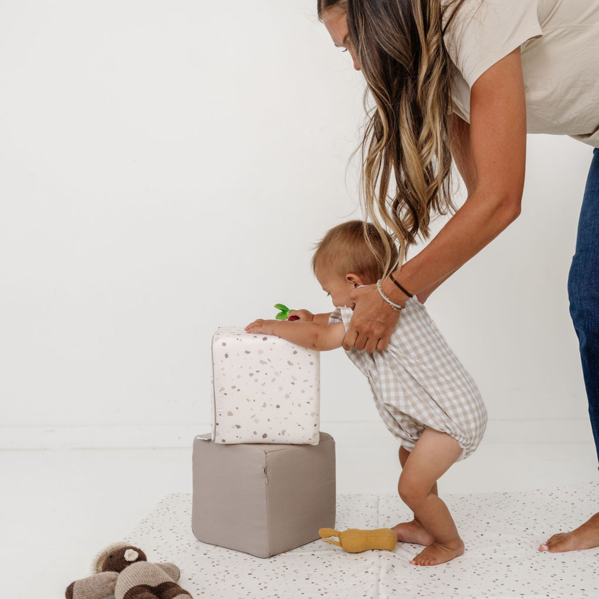 Toki Kids Terrazzo Chalk Play Cube- Bambi Baby