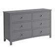 Oxford Baby Universal 6 Drawer RTA Dresser in Dove Gray - Bambi Baby