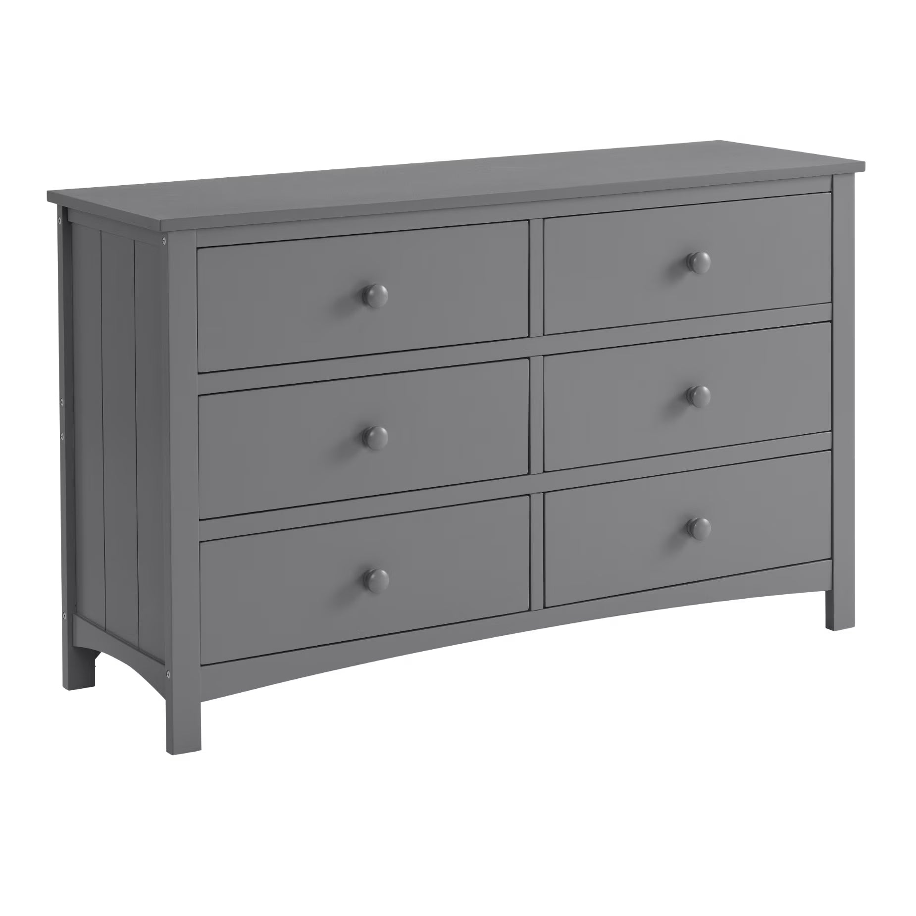 Oxford Baby Universal 6 Drawer RTA Dresser in Dove Gray- Bambi Baby