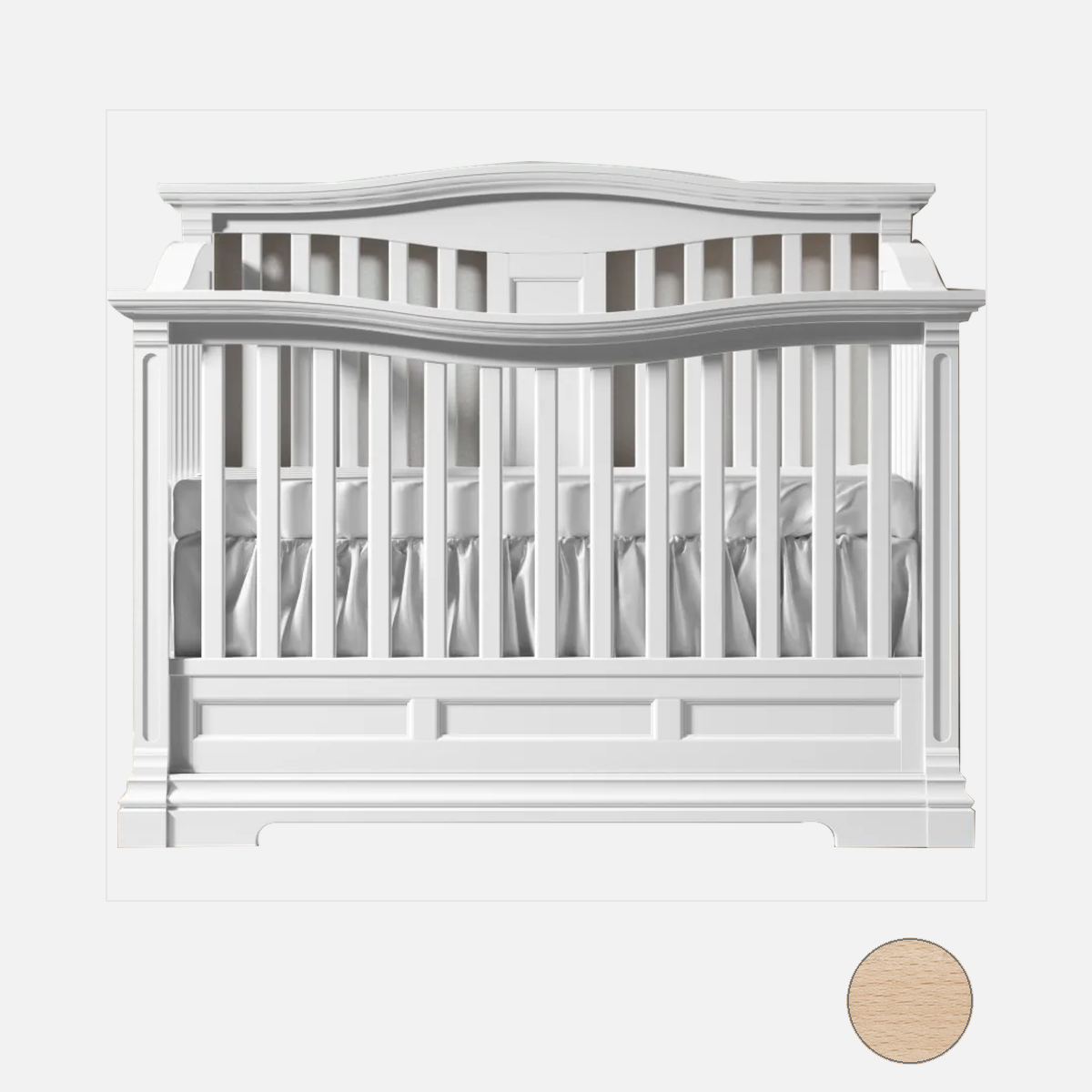 Romina Imperio Convertible crib w/ Solid Panel - Bambi Baby