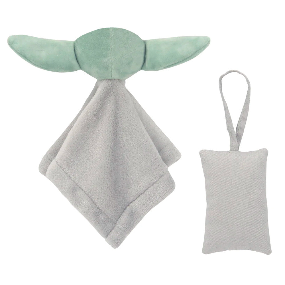 Lambs & Ivy The Child Baby Yoda Baby Yoda Lovey & Door Pillow Set- Bambi Baby