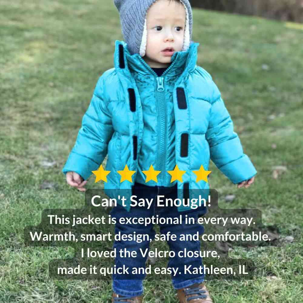 Onekid Car Seat Coat | The Road Coat Vegan - Aqua- Bambi Baby