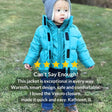 Abrigo para asiento de coche Onekid | Abrigo vegano The Road - Aguamarina  - Bambi Baby