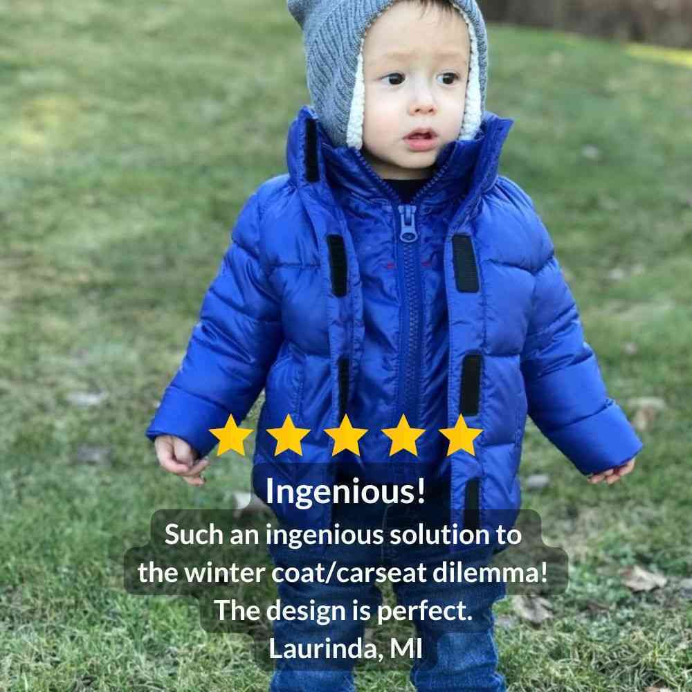 Onekid Car Seat Coat | The Road Coat Vegan - Royal Blue- Bambi Baby