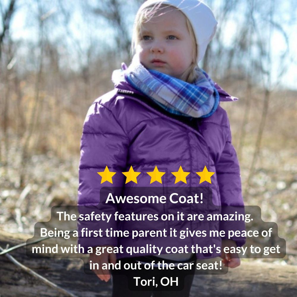 Onekid Car Seat Coat | The Road Coat Vegan - Purple- Bambi Baby
