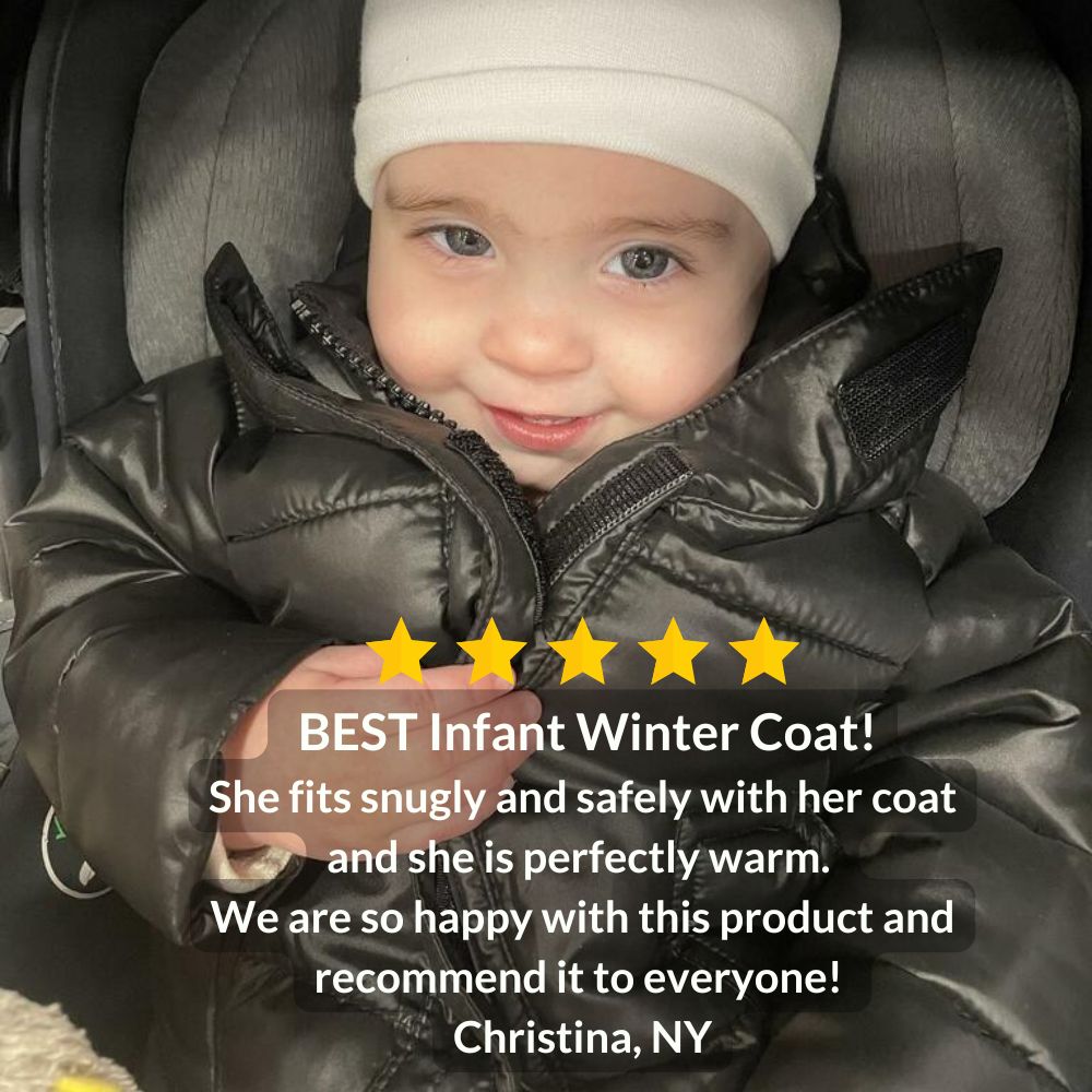 Onekid Car Seat Coat | The Road Coat Vegan - Black- Bambi Baby