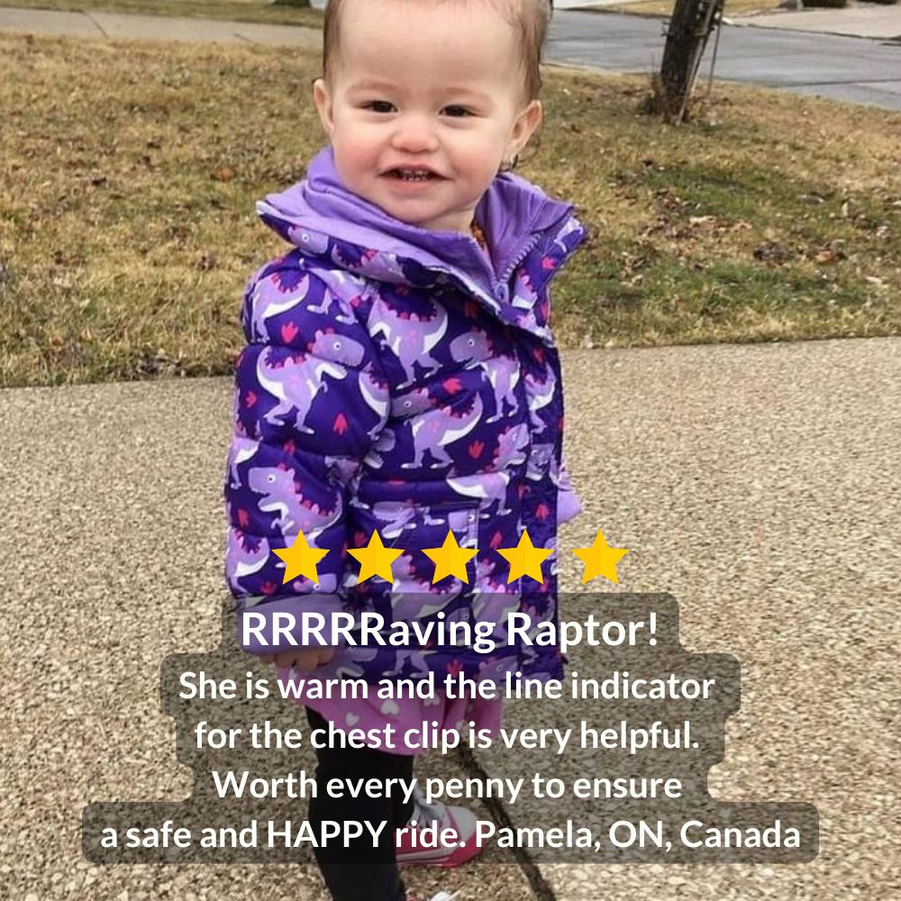 Onekid Car Seat Coat | The Road Coat Vegan - Purple Raptor- Bambi Baby