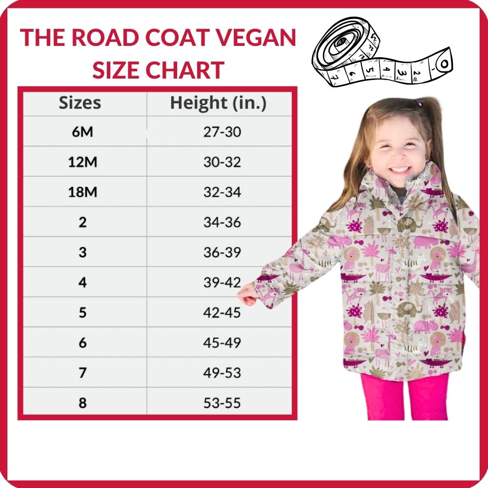 Onekid Car Seat Coat | The Road Coat Vegan - Safari Print- Bambi Baby