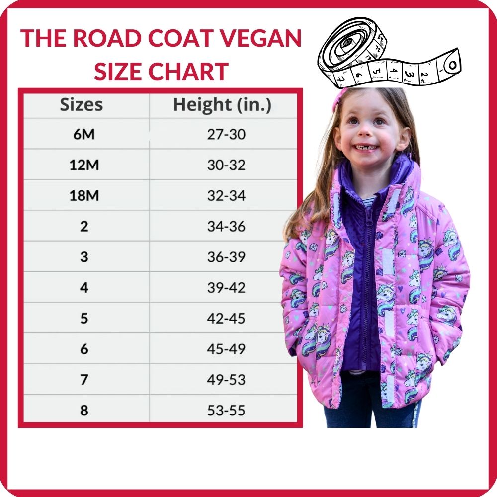 Onekid Car Seat Coat | The Road Coat Vegan - Unicorn Print- Bambi Baby