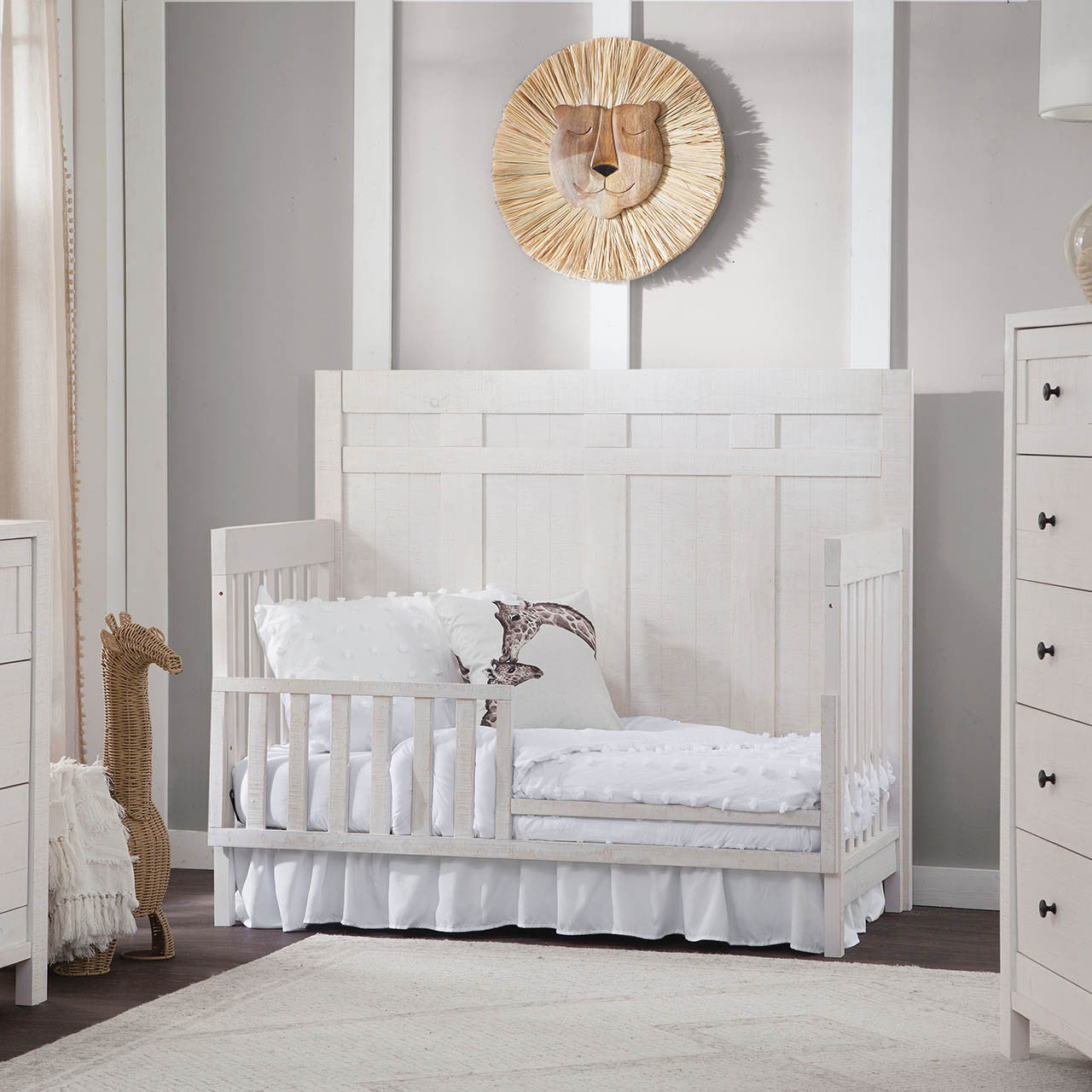 Bella Vita Anzio Guard Rail in White Wash- Bambi Baby