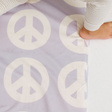Toki Kids Peace Sign Organic Cotton Mat - Bambi Baby