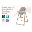 Delta Children Duet 2-In-1 High Chair And Infant Seat - Taupe (2421) - Bambi Baby