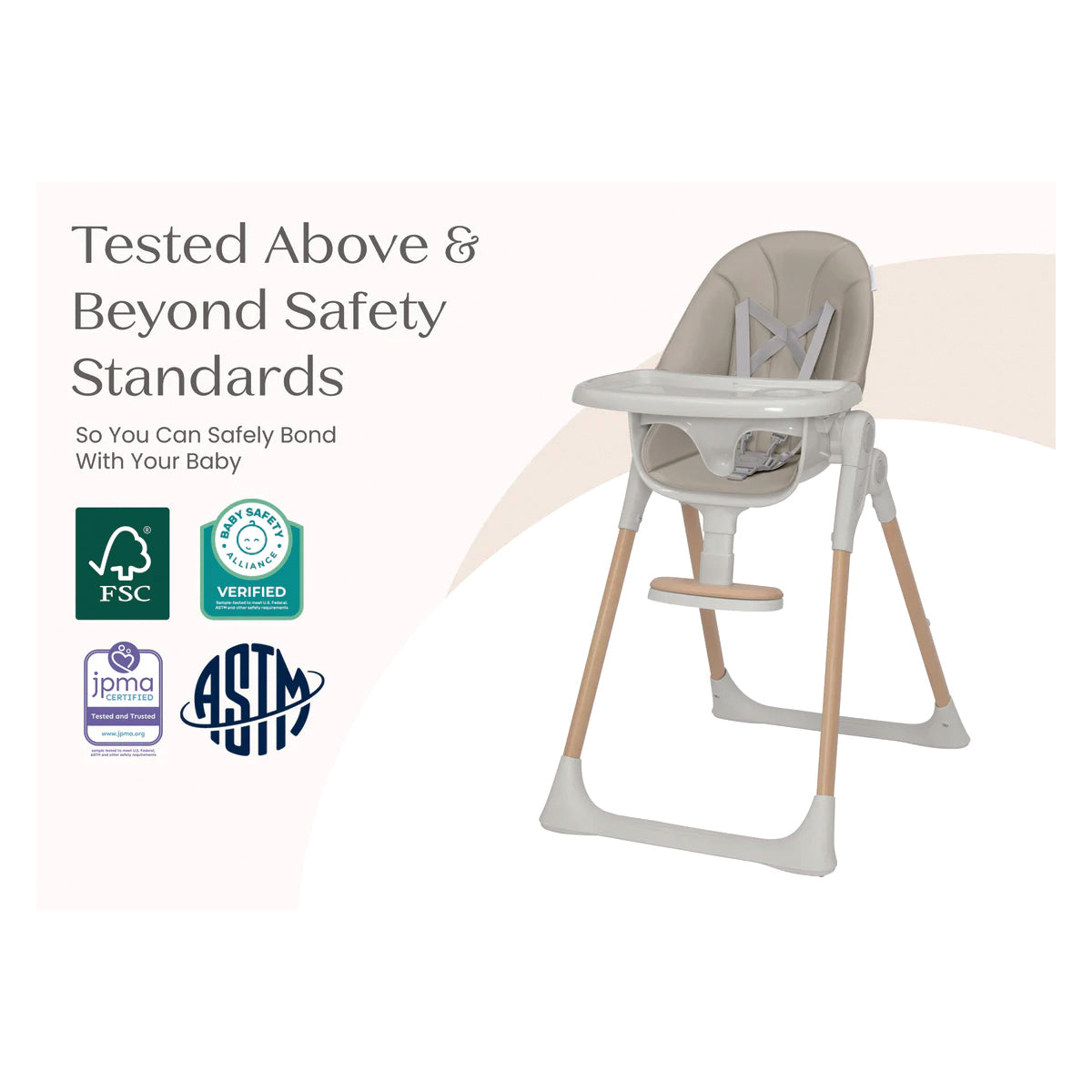 Delta Children Duet 2-In-1 High Chair And Infant Seat - Taupe (2421)- Bambi Baby