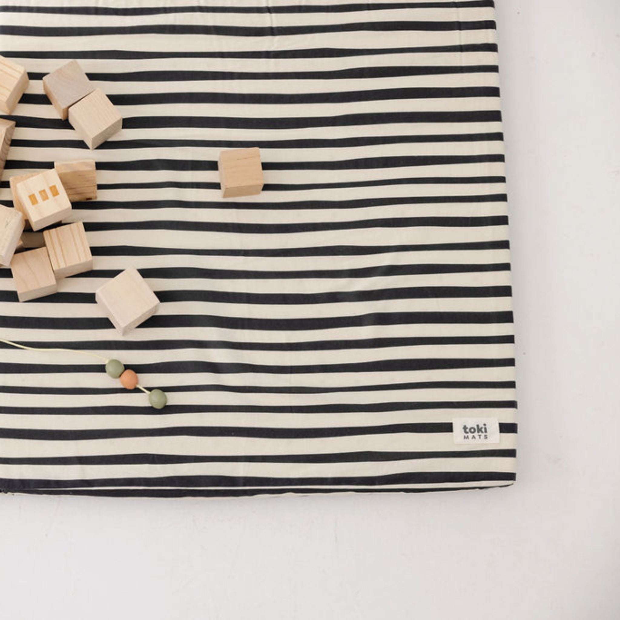 Toki Kids Bold Stripe Organic Cotton Mat- Bambi Baby
