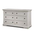 Brushed Ivory Wood Sorelle Portico Double Dresser - Front Angle | Bambi Baby