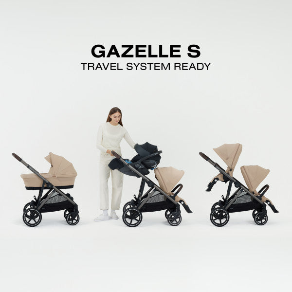 cochecito cybex Cybex Gazelle S Stroller Almond Beige / Taupe Frame