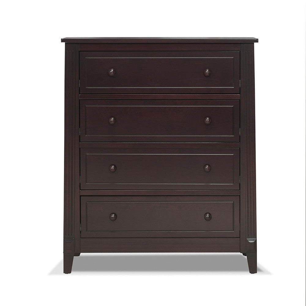 Sorelle Berkley 4 Drawer Dresser (Rta) in Espresso- Bambi Baby