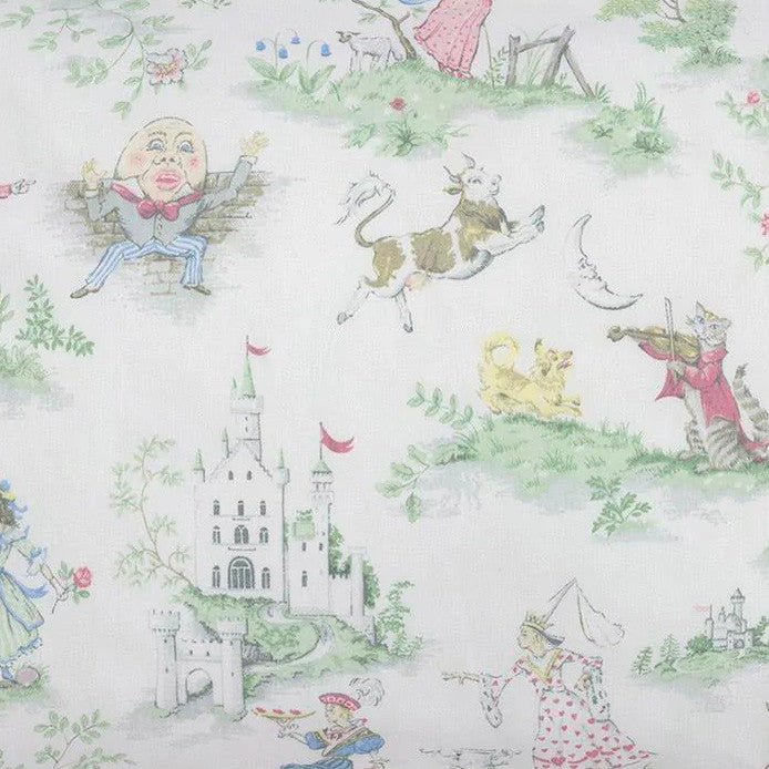 Liz and Roo Nursery Rhyme Toile Contoured Changing Pad Cover- Bambi Baby