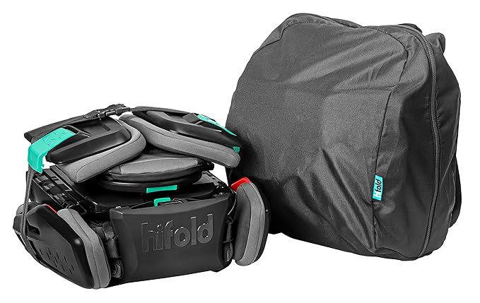 Mifold Hifold Fit-and-Fold Booster Seat Carry Bag In Black- Bambi Baby