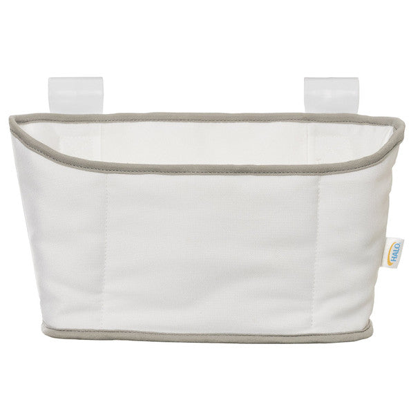 Halo Bassinet Storage Caddy in White- Bambi Baby