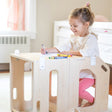 Busy Kids 2-In-1 Kitchen Tower and Kids Art Desk - Bambi Baby