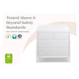 Delta Children Saint 4 Drawer Dresser With Changing Top - Bambi Baby