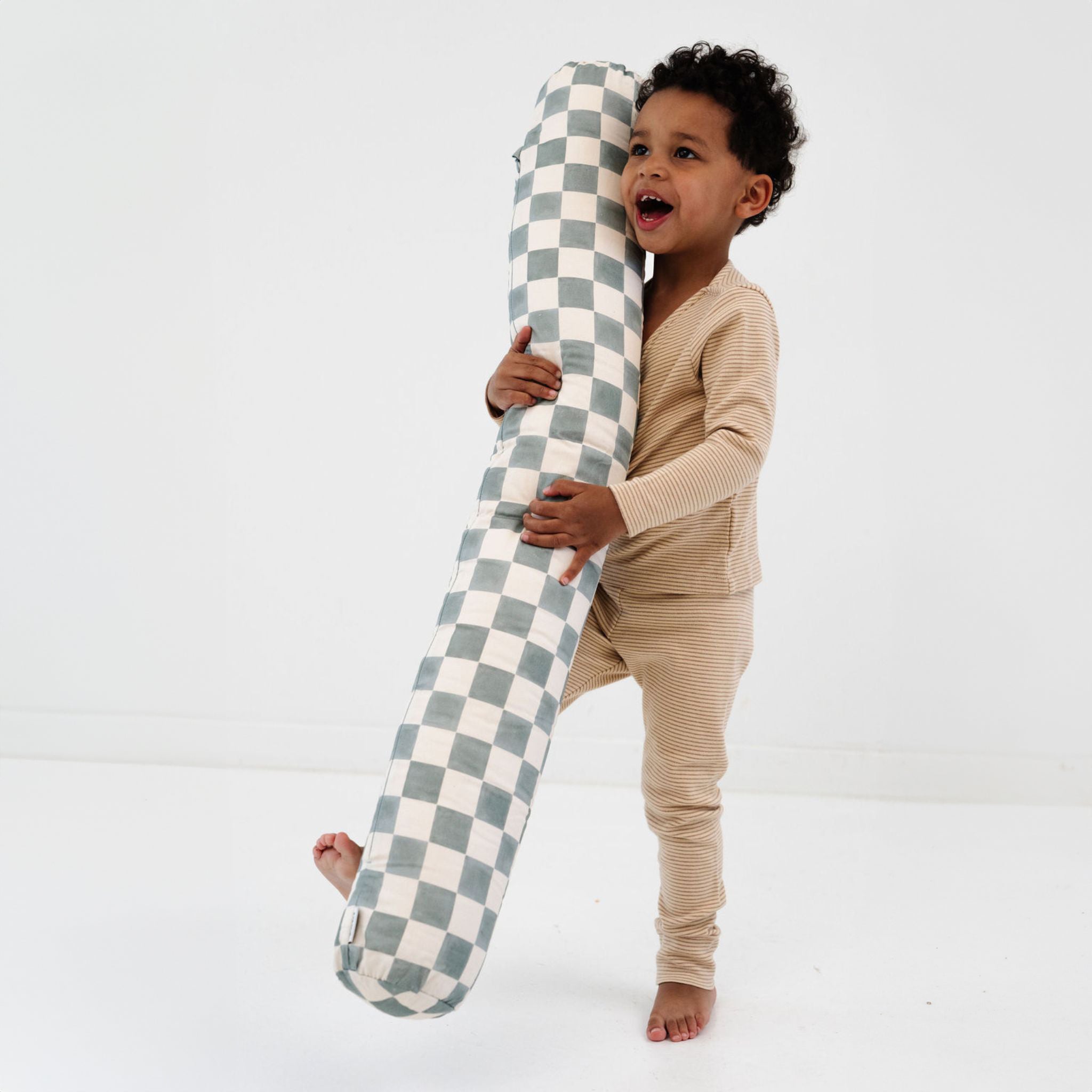 Toki Kids Checker Matcha Support Pillow- Bambi Baby