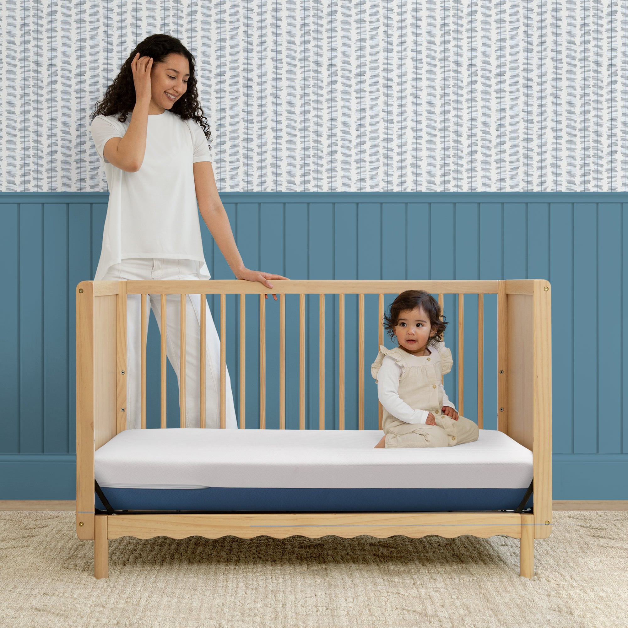 Delta Children Serta Cloudcool Crib and Toddler Mattress- Bambi Baby