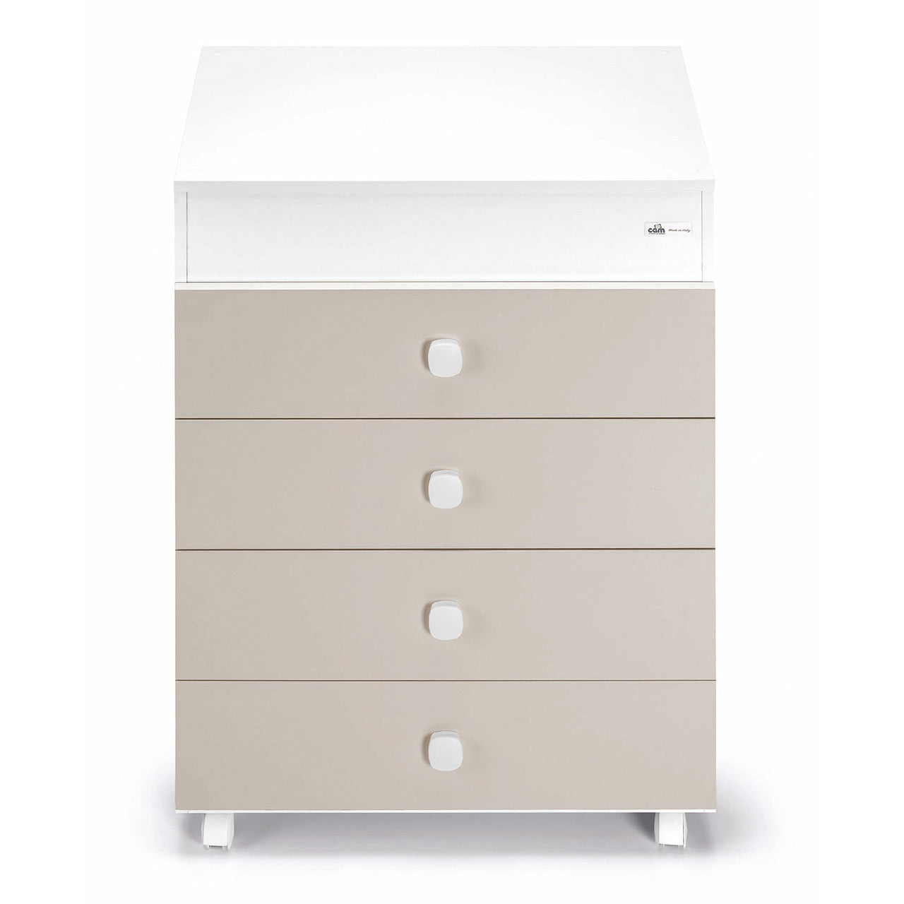 CAM Asia Changer Chest Of Drawers in Natural White- Bambi Baby
