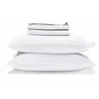 Arctic Snow Naturepedic Organic Cotton Sateen Sheets & Pillowcases - Folded Stack View | Bambi Baby