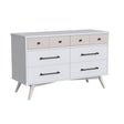 Stella Baby and Child Rowan 6 Drawer Dresser in Ash Linen - Bambi Baby