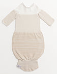 Swaddelini Bamboo Blend Beige Arms Out™ Long Sleeve Sleep Sack - Bambi Baby