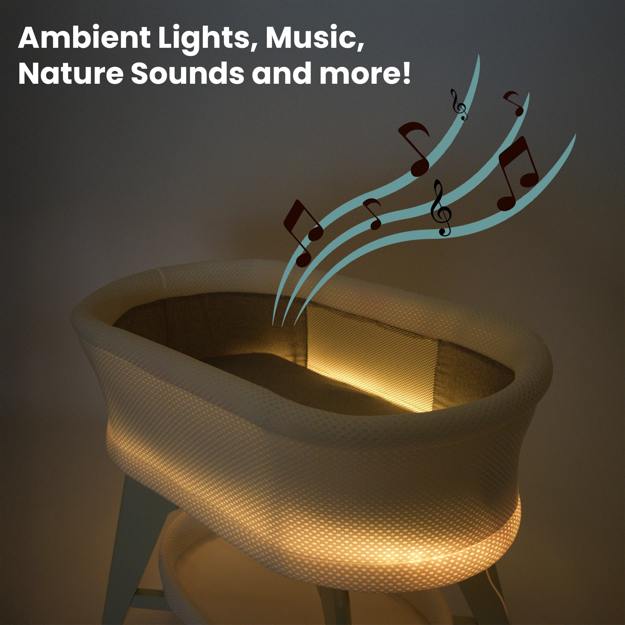 TruBliss Evi Smart Bassinet- Bambi Baby