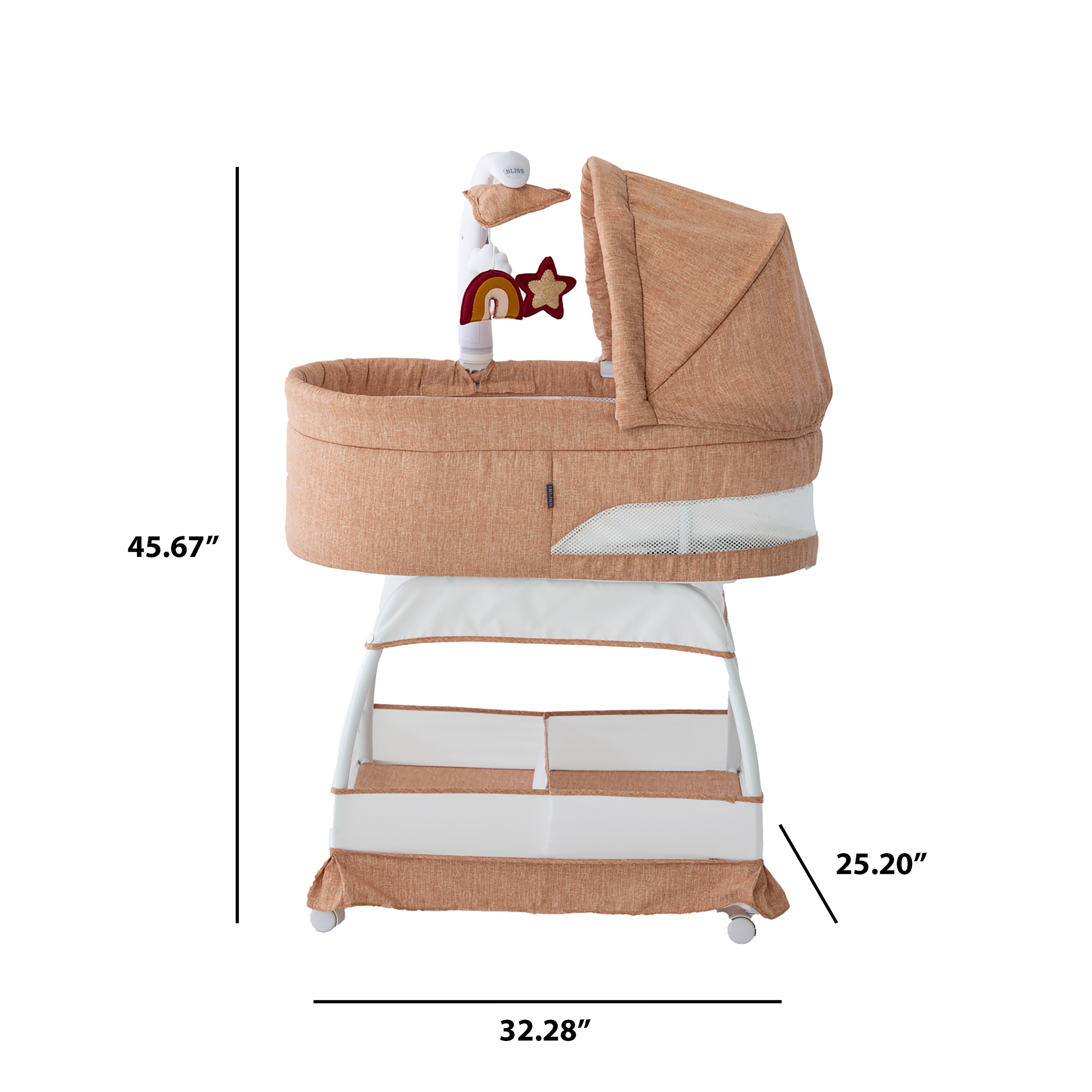 TruBliss Sweetli Nurture Bassinet- Bambi Baby