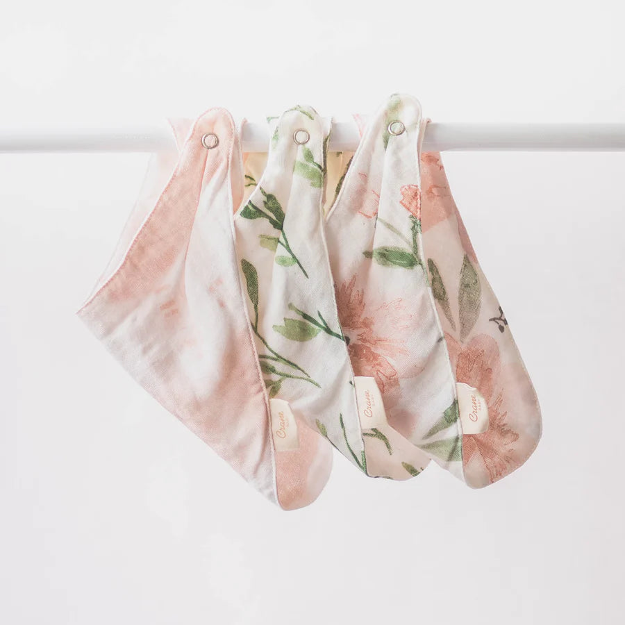 Crane Baby 3-pc Bib Set- Bambi Baby