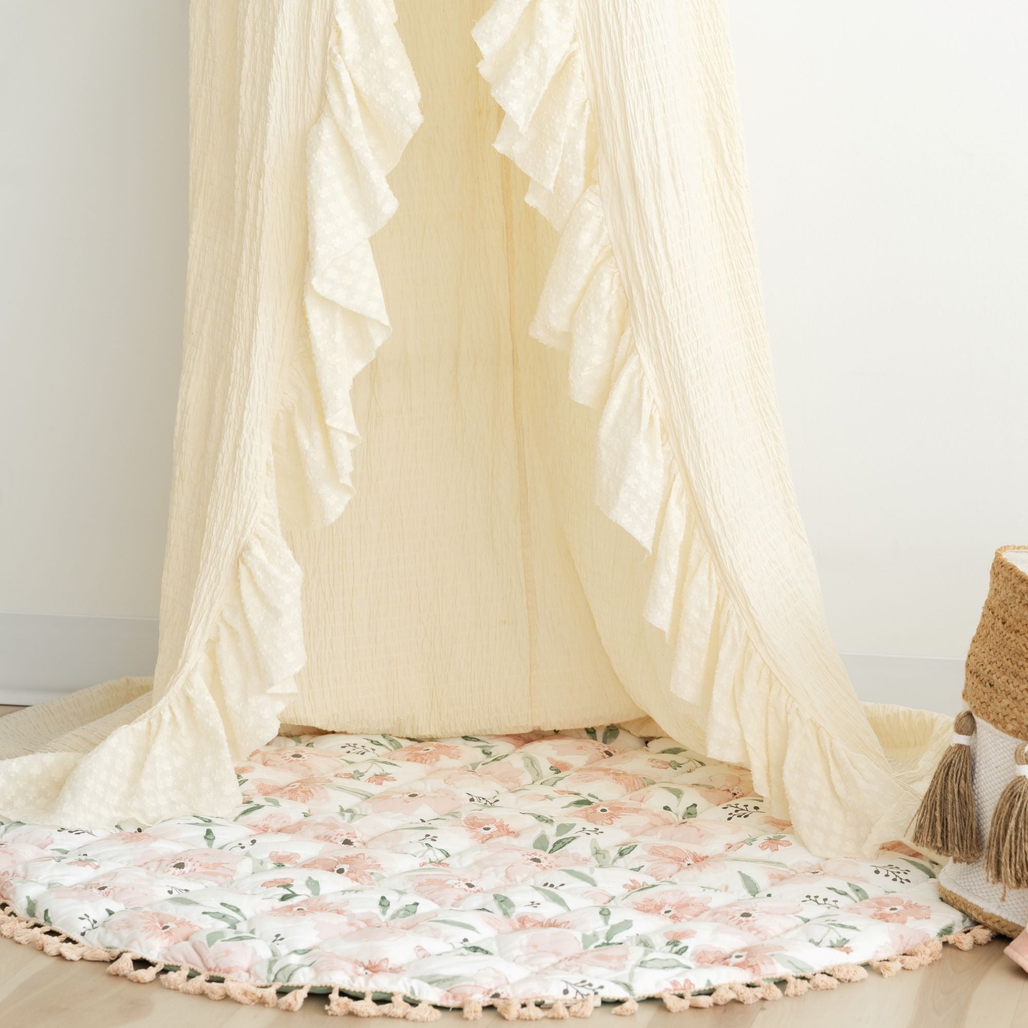 Crane Baby Parker Ruffle Nursery Canopy- Bambi Baby