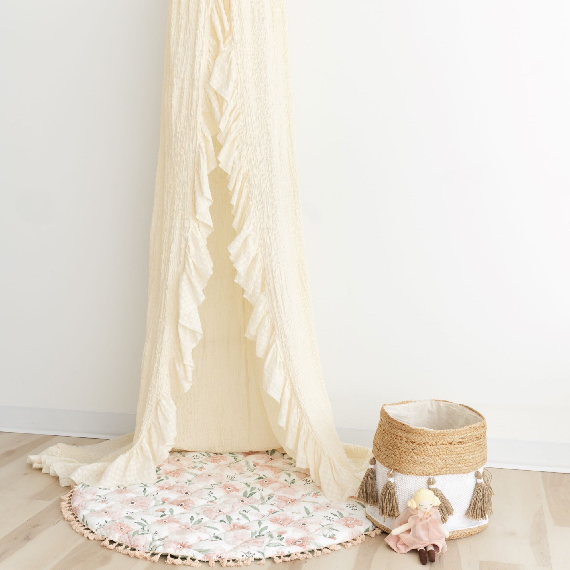 Crane Baby Parker Ruffle Nursery Canopy- Bambi Baby