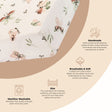 Crane Baby Parker Fitted Crib Sheet - Bambi Baby