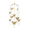 Crane Baby Butterfly Nursery Ceiling Hanging Decor - Brown