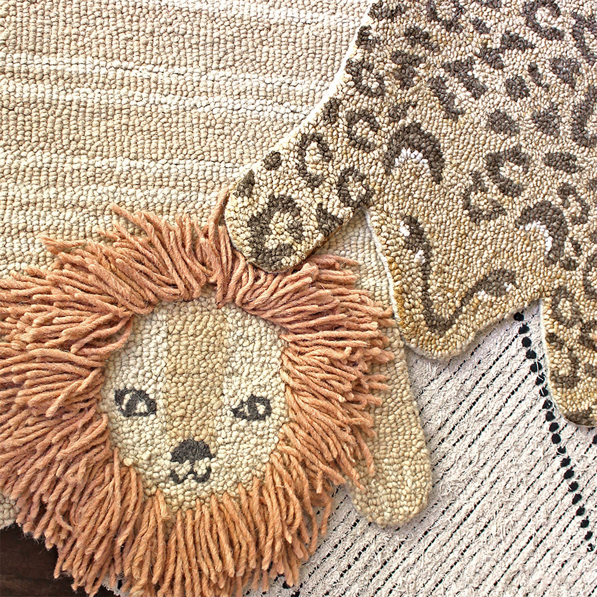 Crane Baby Leopard Decorative Nursery Rug- Bambi Baby