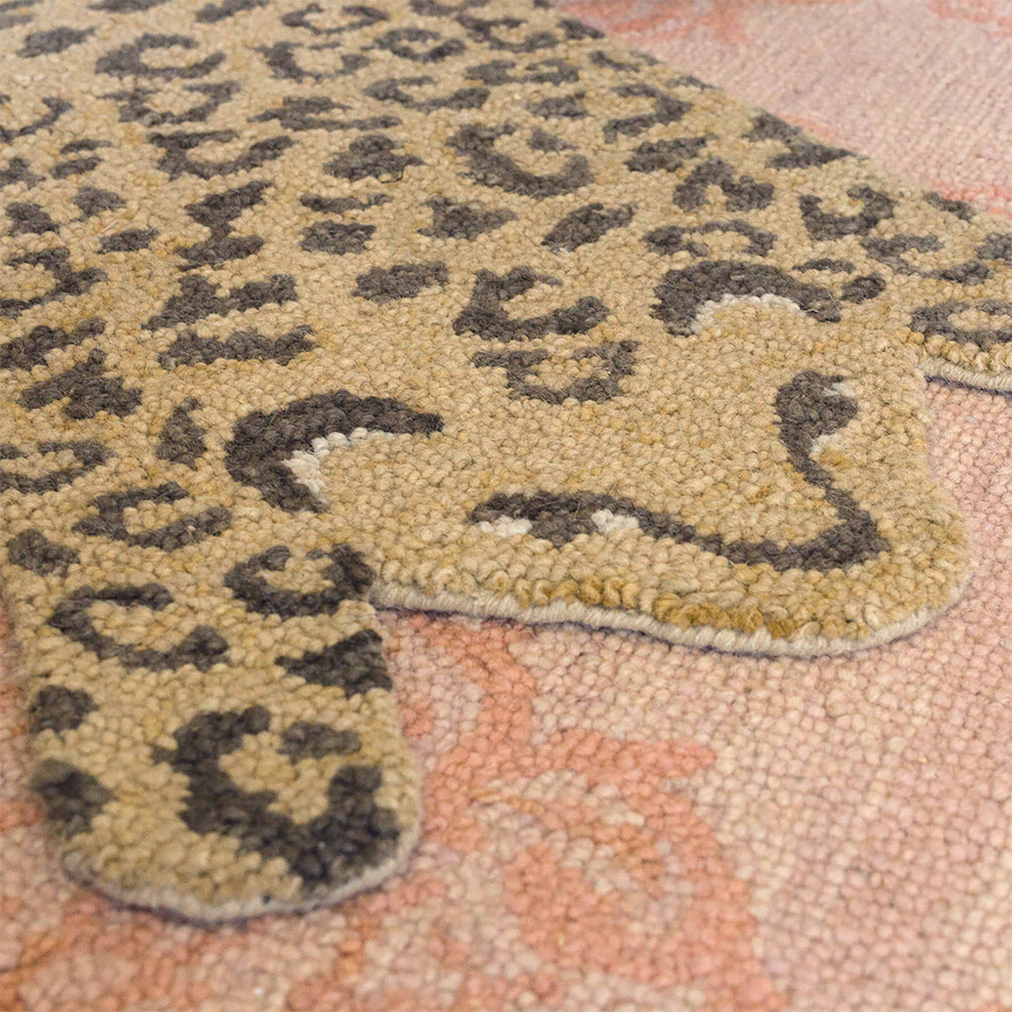 Crane Baby Leopard Decorative Nursery Rug- Bambi Baby