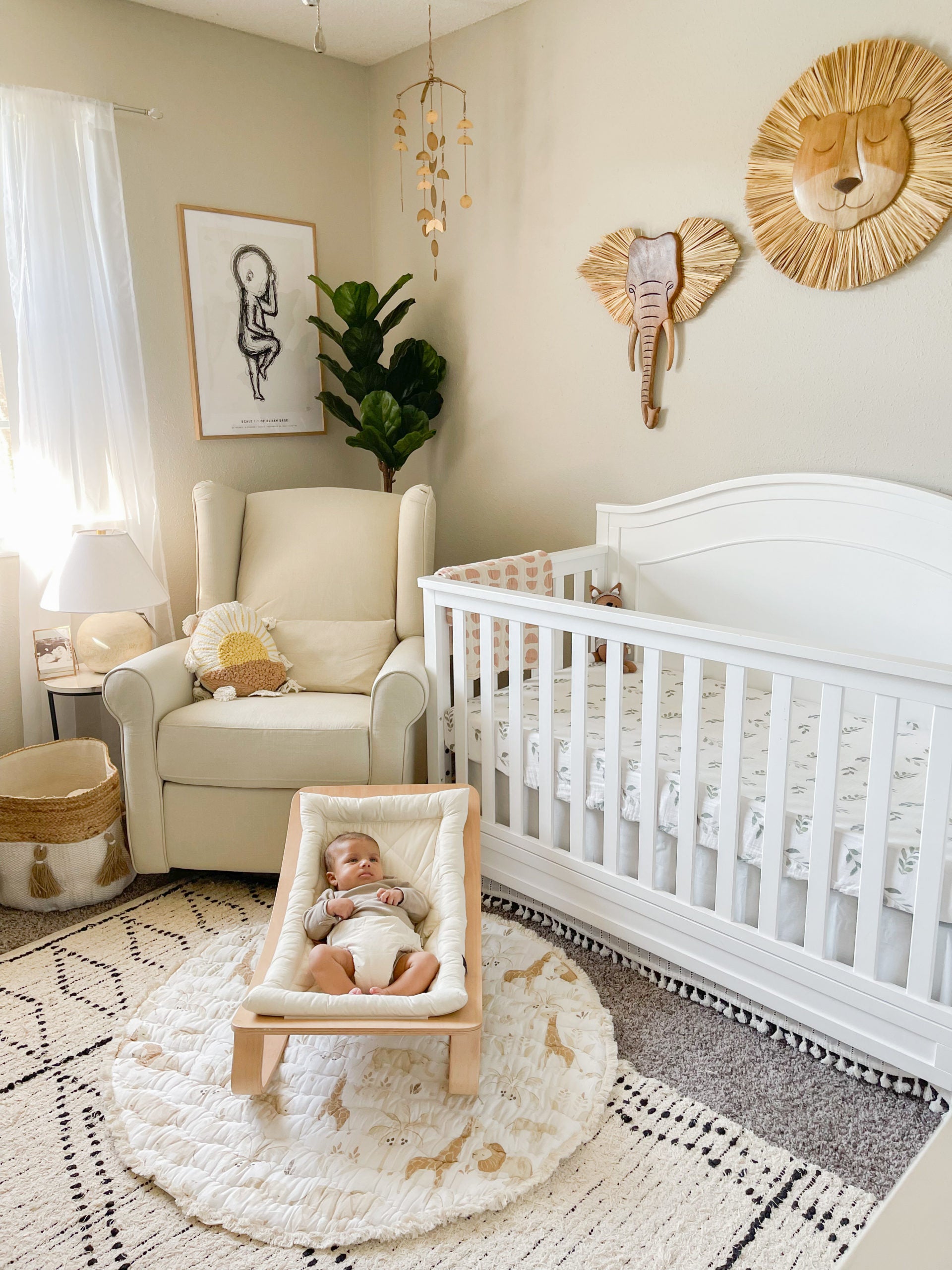 Crane Baby Luna Moon Nursery Ceiling Hanging Decor- Bambi Baby